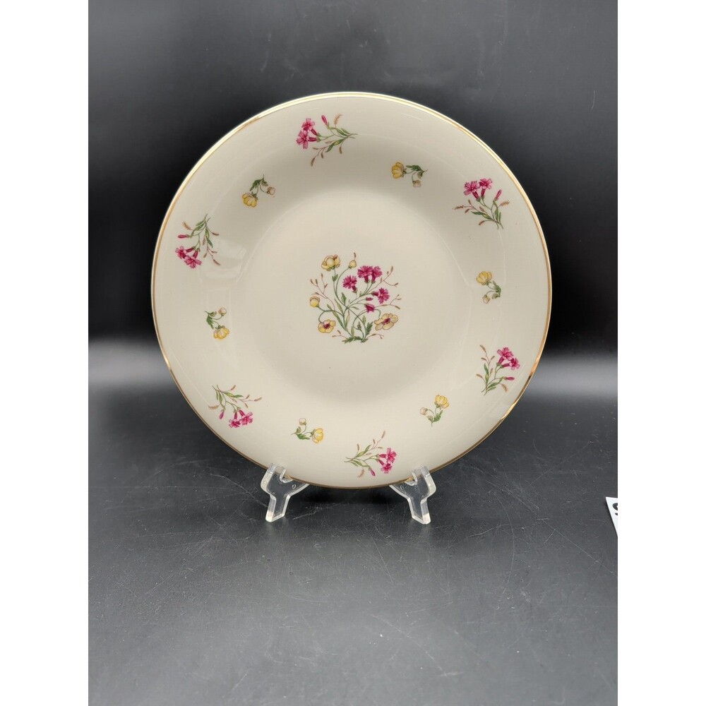 hutschenreuther Hohenberg Margarete Shallow Rim Bowl Pasta Floral Gold Rim 9.5"